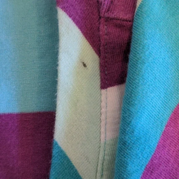 Columbia PFG Omni Wick Women's Size XL Striped Short Sleeve Popover Top - Picture 12 of 13